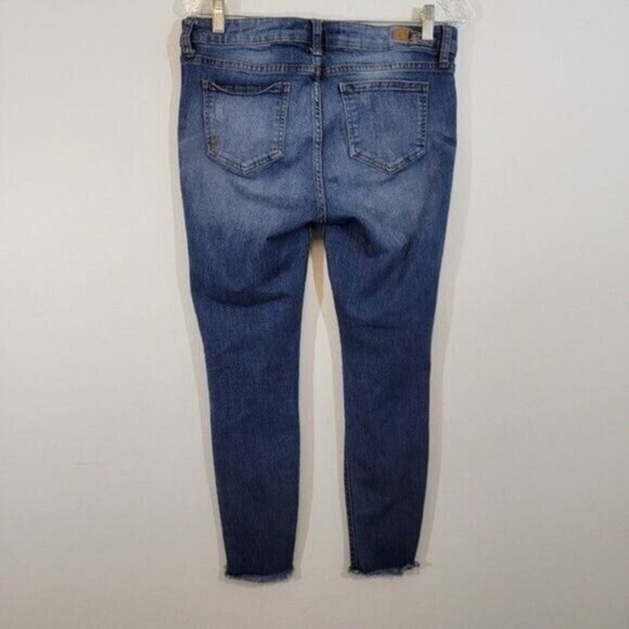 KUT FROM THE KLOTH Womens Denim Blue Jeans Skinny Frayed Hem Sz 10 KP701… - Picture 4 of 14